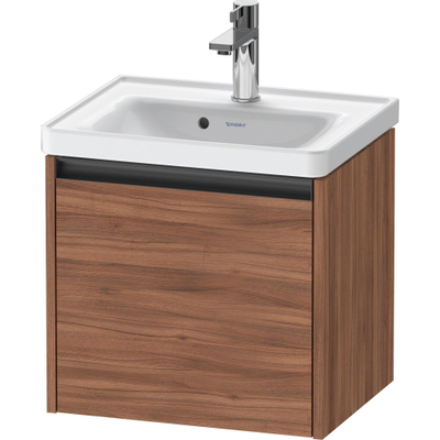 Duravit Ketho 2 wastafelonderbouwkast met 1 lade 48.4x37.5x44cm met greep antraciet noten mat