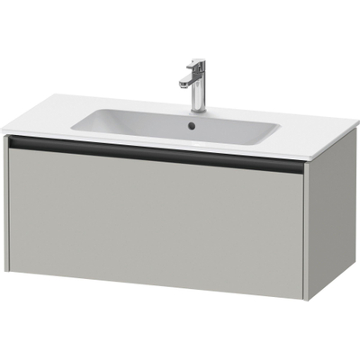 Duravit Ketho 2 wastafelonderbouwkast met 1 lade 101x48x44cm met greep antraciet betongrijs mat