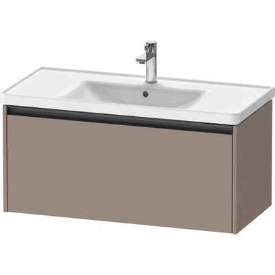 Duravit Ketho 2 wastafelonderbouwkast met 1 lade 98.4x45.5x44cm met greep antraciet basalt mat