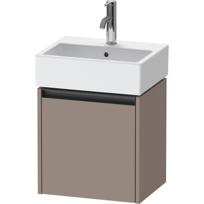 Duravit Ketho 2 wastafelonderbouwkast met 1 deur 43.4x33.8x44cm links, met greep antraciet basalt mat