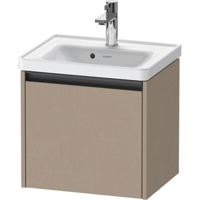 Duravit Ketho 2 wastafelonderbouwkast met 1 lade 48.4x37.5x44cm met greep antraciet Linnen mat