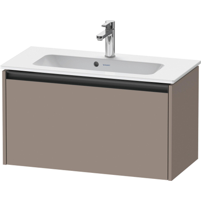 Duravit Ketho 2 wastafelonderbouwkast met 1 lade 68x39x44cm met greep antraciet basalt mat