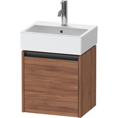 Duravit Ketho 2 wastafelonderbouwkast met 1 deur 43.4x33.8x44cm links, met greep antraciet noten mat