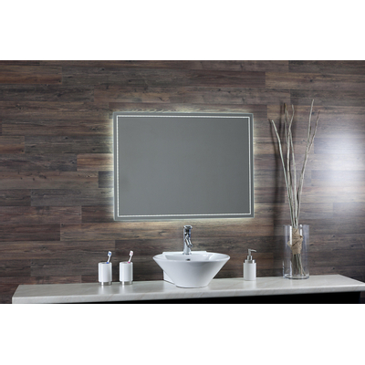 Royal Plaza Murino spiegel 100x80 decor rondom plus ind.led verl plus verwarmin