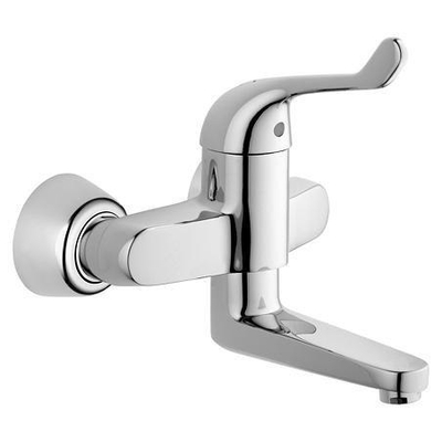 GROHE Euroeco veiligheids wandkraan met koppelingen chroom