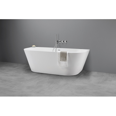 Royal Plaza Violeta Bad - half vrijstaand - 160x70cm - mat wit