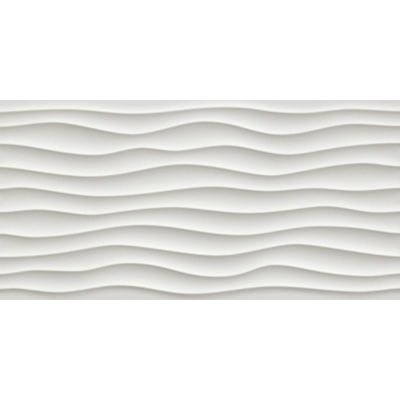 Atlas concorde 3d wall decortegel dune 40x80cm doos a 4 stuks white