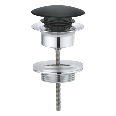 GROHE afvoergarnituur push open zwart