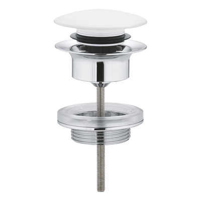 GROHE afvoergarnituur push open wit