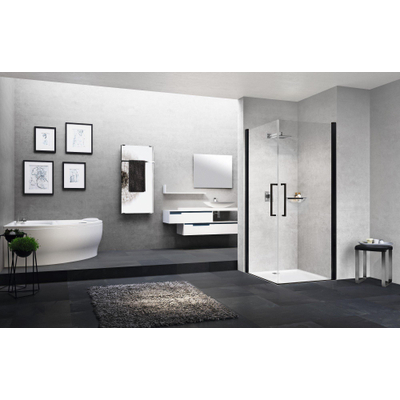 Novellini Young hoekinstap draai 59-61cm helder matchroom