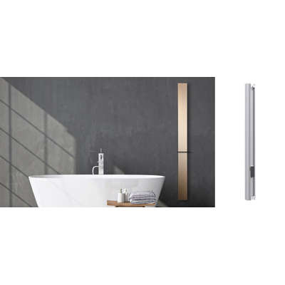 Vasco Beams elektrische radiator - 180x15cm - 950Watt - met stekker - bronze