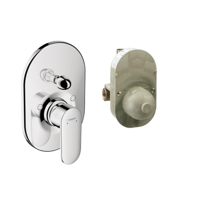 Hansgrohe Vernis Blend afbouwdeel v. inbouw badkraan m. omstel incl. inbouwdeel chroom