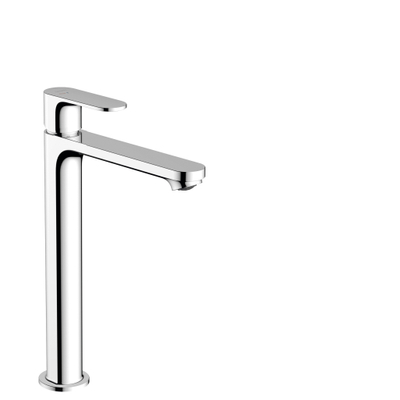 Hansgrohe Rebris S 1-gats highriser wastafelkraan 240 coolstart m. waste ecosmart+ 4 l/min chroom