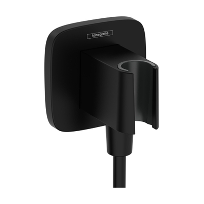 Hansgrohe Fixfit handdouchehouder incl. muuraansluitbocht mat zwart