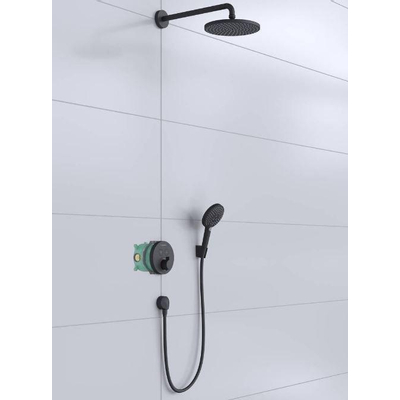 Hansgrohe Croma select HG ShowerSet met PowderRain hoofddouche 240 mat zwart