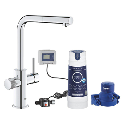 GROHE Blue pure minta uittrekbare mousseur S-size starterkit chr
