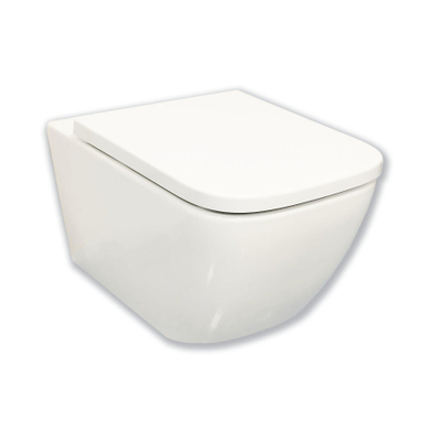 Royal Plaza Brevis Toiletset - 52.5cm - hangend - spoelrandloos - diepspoel - met zitting - softclose - quick release - wit