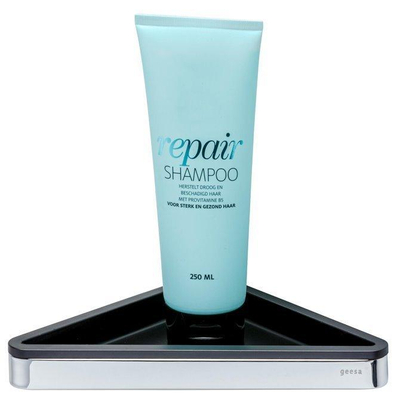 Geesa Frame Hoekplanchet Zwart / Chroom