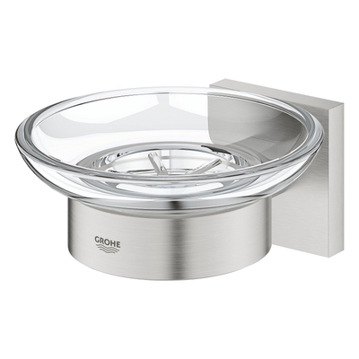 GROHE Start Cube Zeepschaal - met houder - wandmontage - supersteel