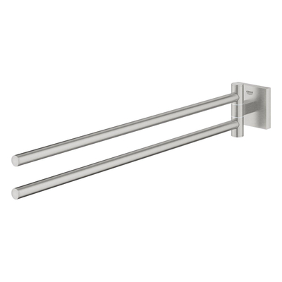 GROHE Start Cube Handdoekhouder - 43.8cm - 2-lids - draaibaar - supersteel