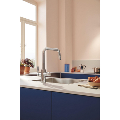 Grohe Blue pure start keukenmengkraan met filterfunctie U-uitloop chroom
