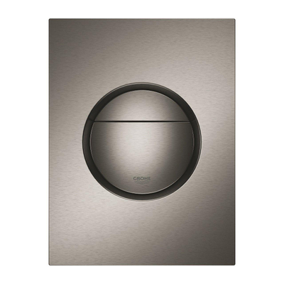 GROHE Nova S-size drukplaat hard graphite geborsteld