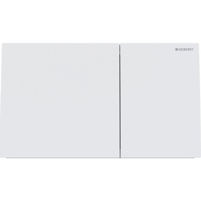 Geberit Sigma70 bedieningsplaat - 2-toets spoeling - rechthoekige knoppen - rvs matwit