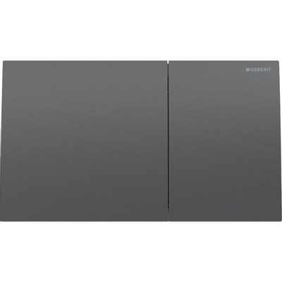 Geberit Sigma70 bedieningsplaat - 2-toets spoeling - rechthoekige knoppen - rvs zwartchroom