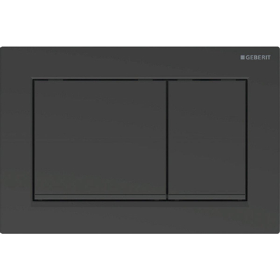Geberit Omega 30 bedieningsplaat 2 toets matzwart-zwart-matzwart TWEEDEKANS