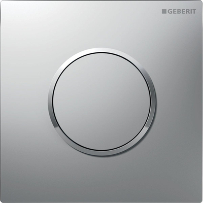 Geberit type 10 urinioir bedieningsplaat - pneumatisch - ronde knop - matchr/gl.chr./easy-to-cl