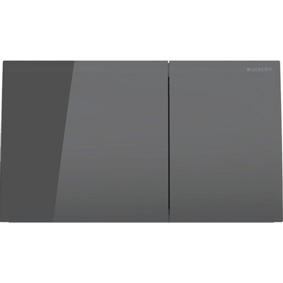 Geberit Sigma70 bedieningsplaat - 2-toets spoeling - rechthoekige knoppen - glas lava