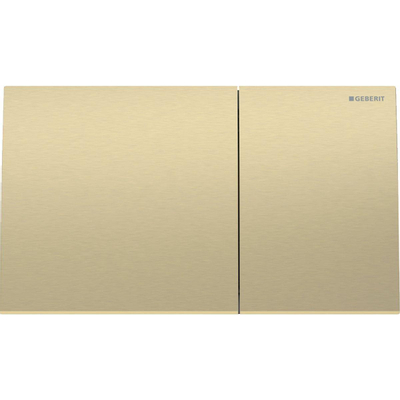 Geberit Sigma70 bedieningsplaat - 2-toets spoeling - rechthoekige knoppen - rvs messing