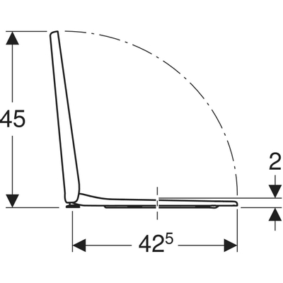 Geberit Bastia Closetzitting - deksel - softclose - topfix - wit