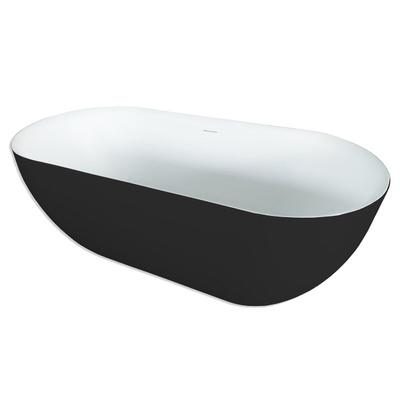 Royal Plaza Kolor Vico bad vrijstaand 170x78cm mat wit/mat zwart