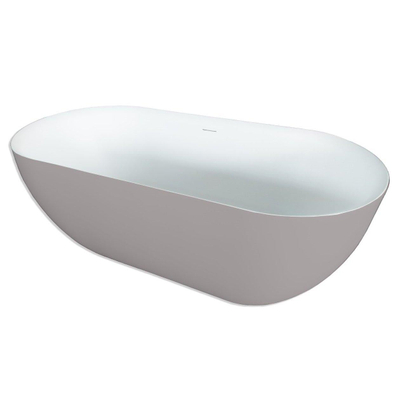 Royal Plaza Kolor Vico bad vrijstaand 170x78cm m/afvoer mat wit/cement