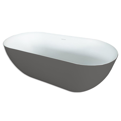 Royal Plaza Kolor Vico bad vrijstaand 170x78cm mat wit/antraciet