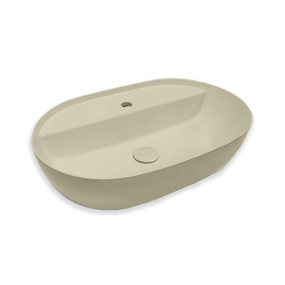 Royal Plaza Kolor opzetwastafel 57x38cm ovaal m/kraangat zand