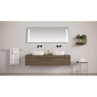 Looox M line spiegel - 160x70cm - met verlichting - met verwarming