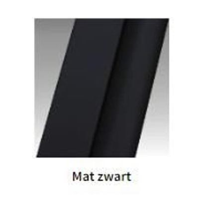 Novellini H art Inloopdouche - 100x200cm - Grijs glas - mat zwart