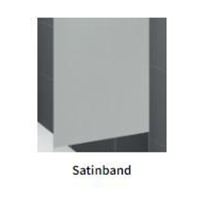 Novellini H art Inloopdouche - 140x200cm - Helder glas met matte band - Black chrome shiny (gunmetal)