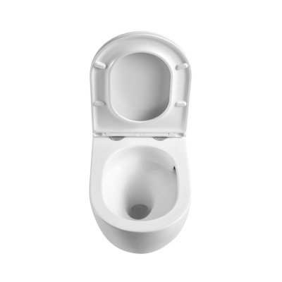 QeramiQ Cyclone Wandclosetpack - 37x52cm - diepspoel - cycloneflush - spoelrandloos - softclose zitting - mat zwart