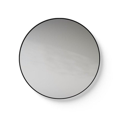 Looox Black line Mirror spiegel - rond 70cm - black line round zwart