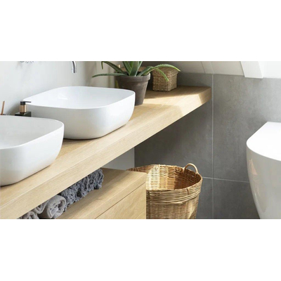 Looox Ceramic waskom - 41x41cm - wit