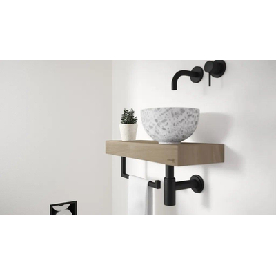 Looox Ceramic terrazzo Sink Ceramic small Waskom / fontein 23cm terrazzo grijs