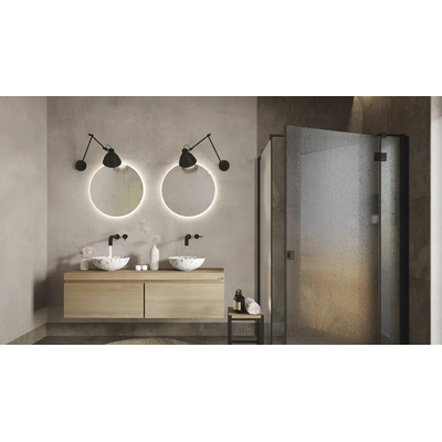 Looox Light collection wandlamp - 2-armig - verstelbaar - zwart mat