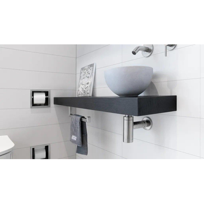 Looox Rail Handdoekhouder - 35cm - RVS geborsteld