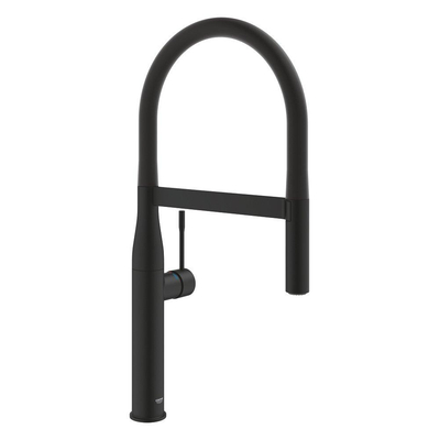 GroheEssence New1-gats keukenkraan m. professionele uittrekbare handdouche m. 2 straalsoortenvoorsprong 24cmphantom black