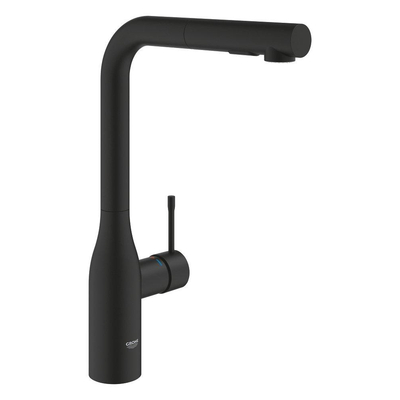 Grohe Essence new keukenmengkraan L-uitloop phantom black