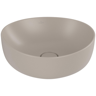 Villeroy & Boch Antao Opzetwastafel - 40 x 39.5 x 14.6 cm - Almond CeramicPlus - zonder overloop