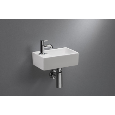 Royal Plaza Capella fontein 30,5x19x11 cm 1 kraangat links wit